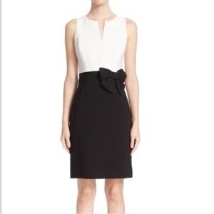 Kate Spade Black and Ivory Colorblock Sheath Dress